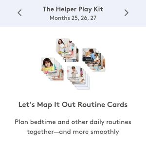 Lovevery "Let's Map It Out" Routine Cards